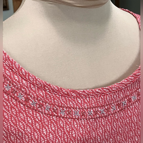 Toad&Co Red Patterned Tank Top - Picture 6 of 7